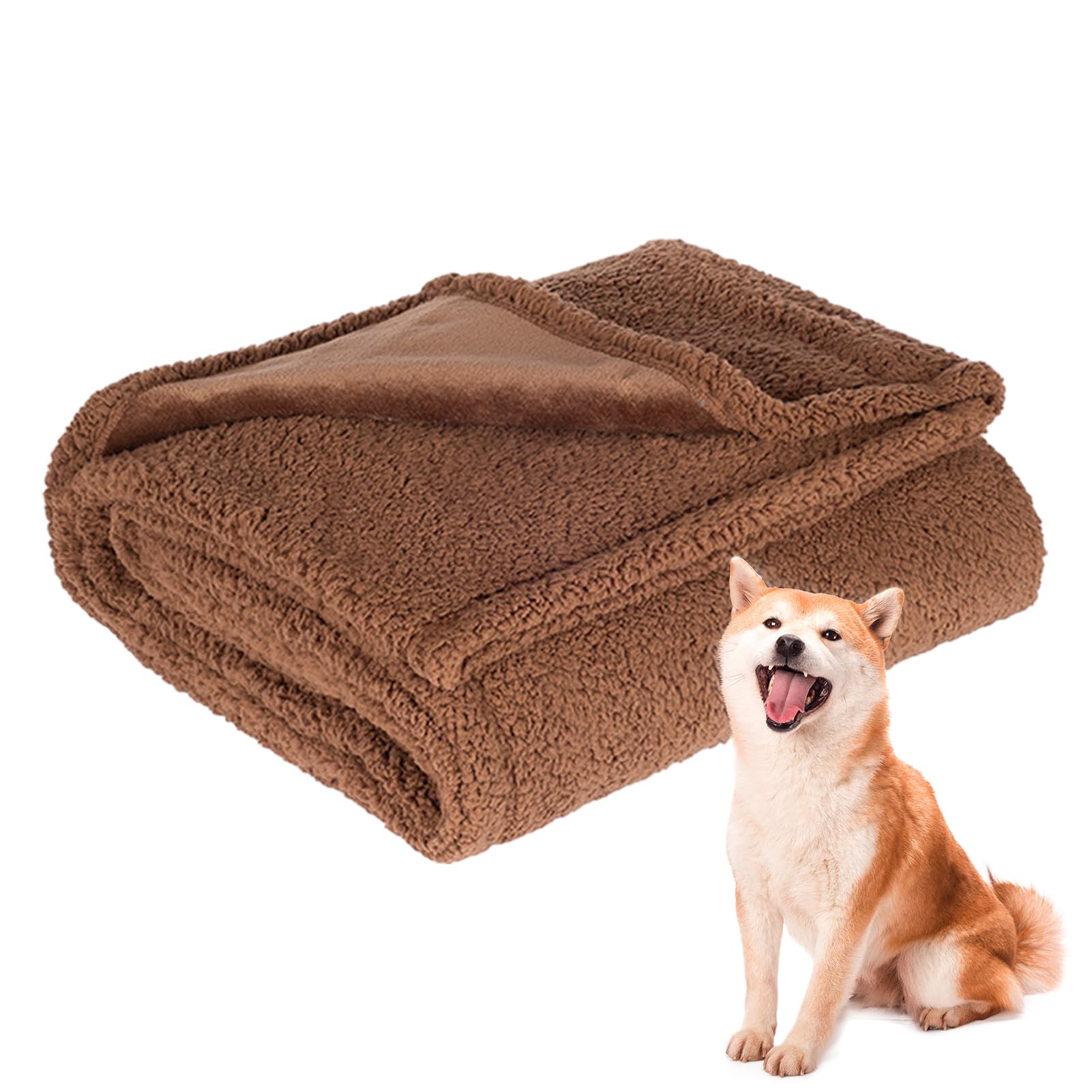 SOYDAN Couvertures pour Chien, Couverture sur Le thème des Animaux de Compagnie, Couverture sûre avec imprimé Chiot, Couverture Polaire Confortable pour Chien, couvertures imperméables pour Chat