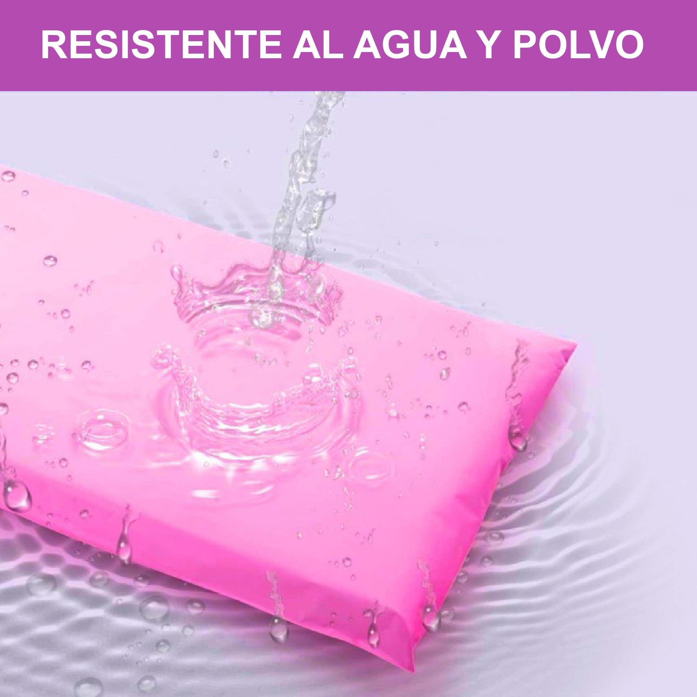 LAZY LADY 100PCS bolsas de envio vinted impermeable, sobres plastico envio vinted, bolsas para envios de ropa paquetes vinted, autoadhesiva, color rosa, 25x31cm