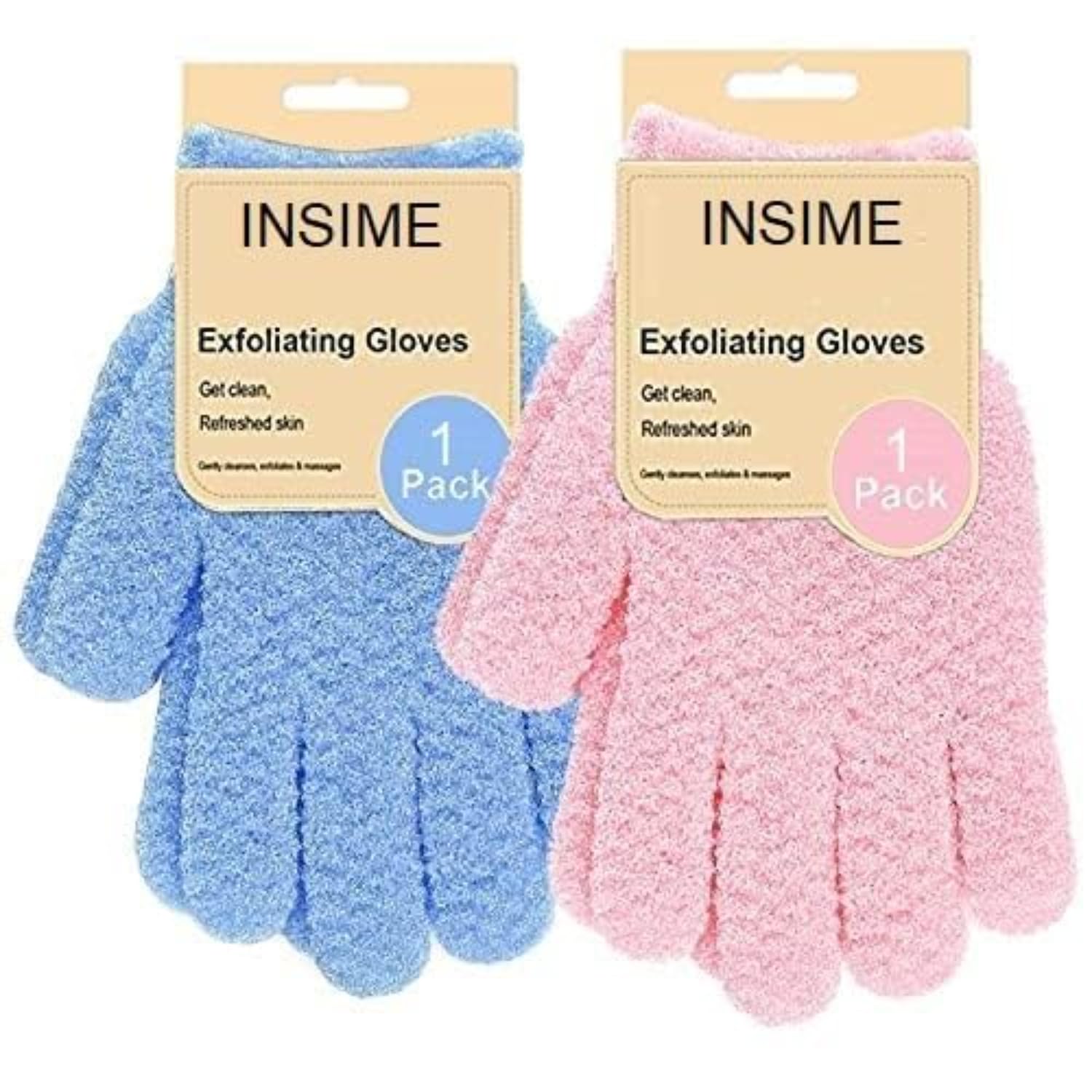 Rotvac Premium Exfoliating Shower Body Gloves (2 Pairs) | Dual Texture Deep Cleansing & Dead Skin Removal | Spa Massage Ba... - Review, Price and Buying Guide