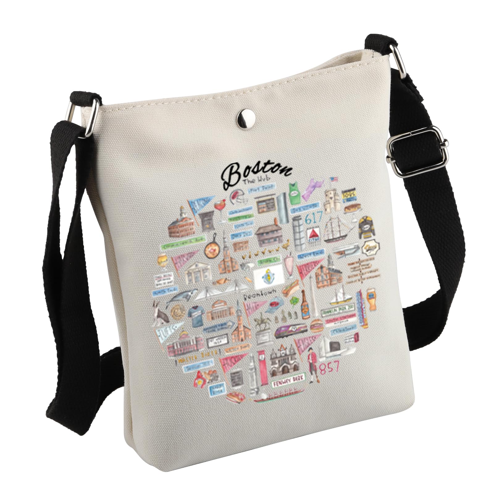 MNIGIU Boston Tote Bag Boston Souvenir Gift Boston Travel Bag Boston Housewarming Gift