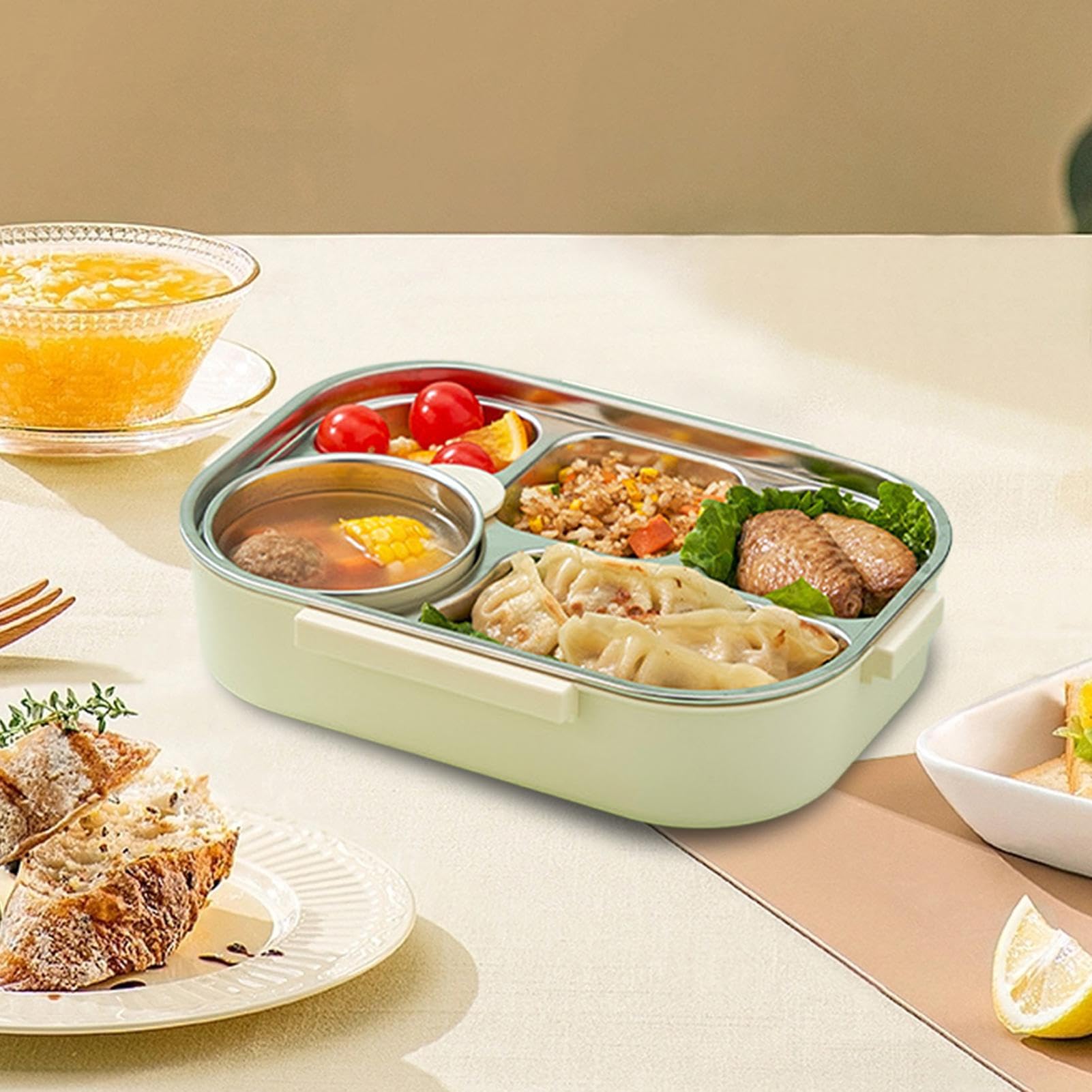 Lunchbox Dziecięcy Ze Stali Nierdzewnej Wielorazowy Pojemnik Do Żywności