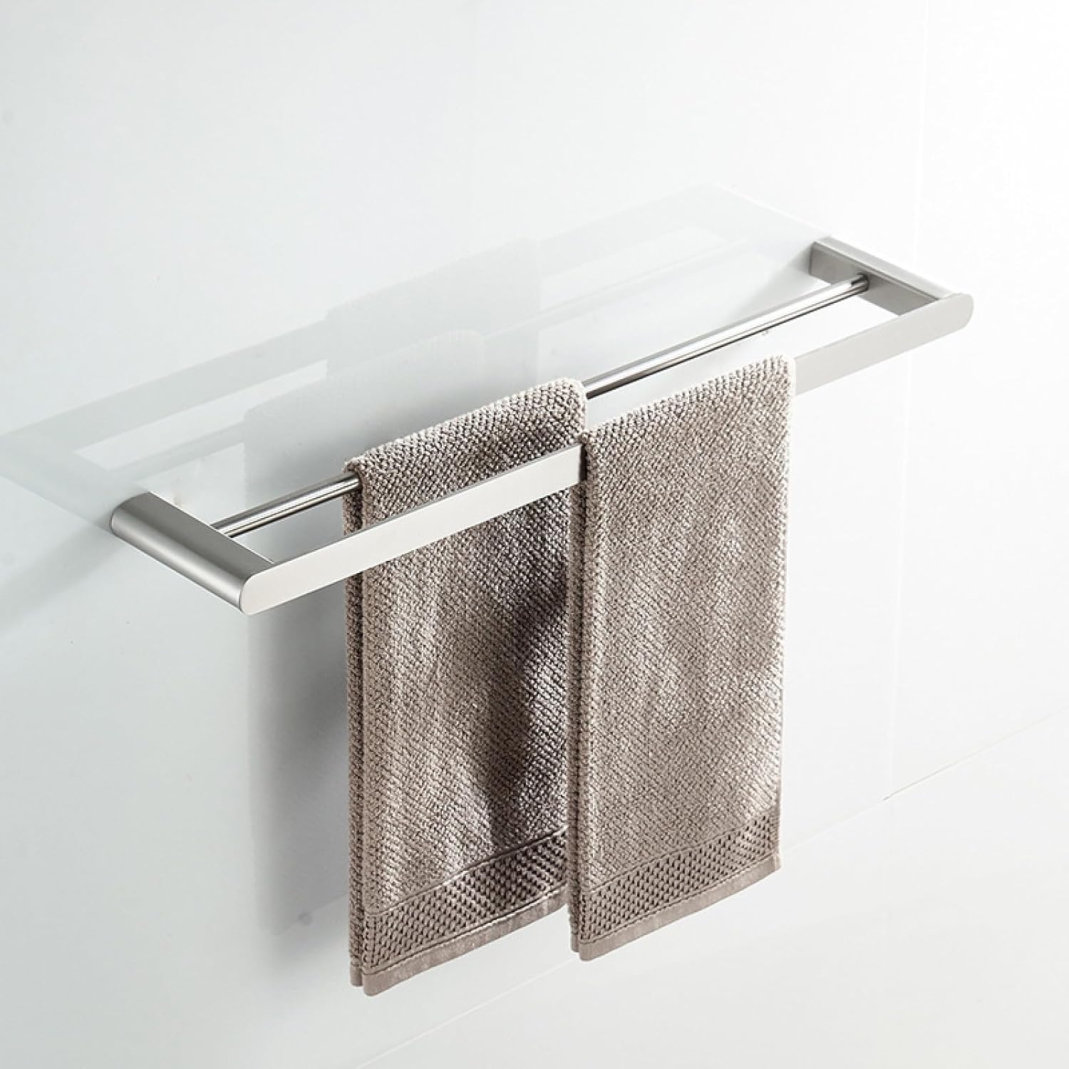 Bathroom Shelf, Bath Towel Rack, Toilet Pendant, Towel Rack, Brushed Towel Ring