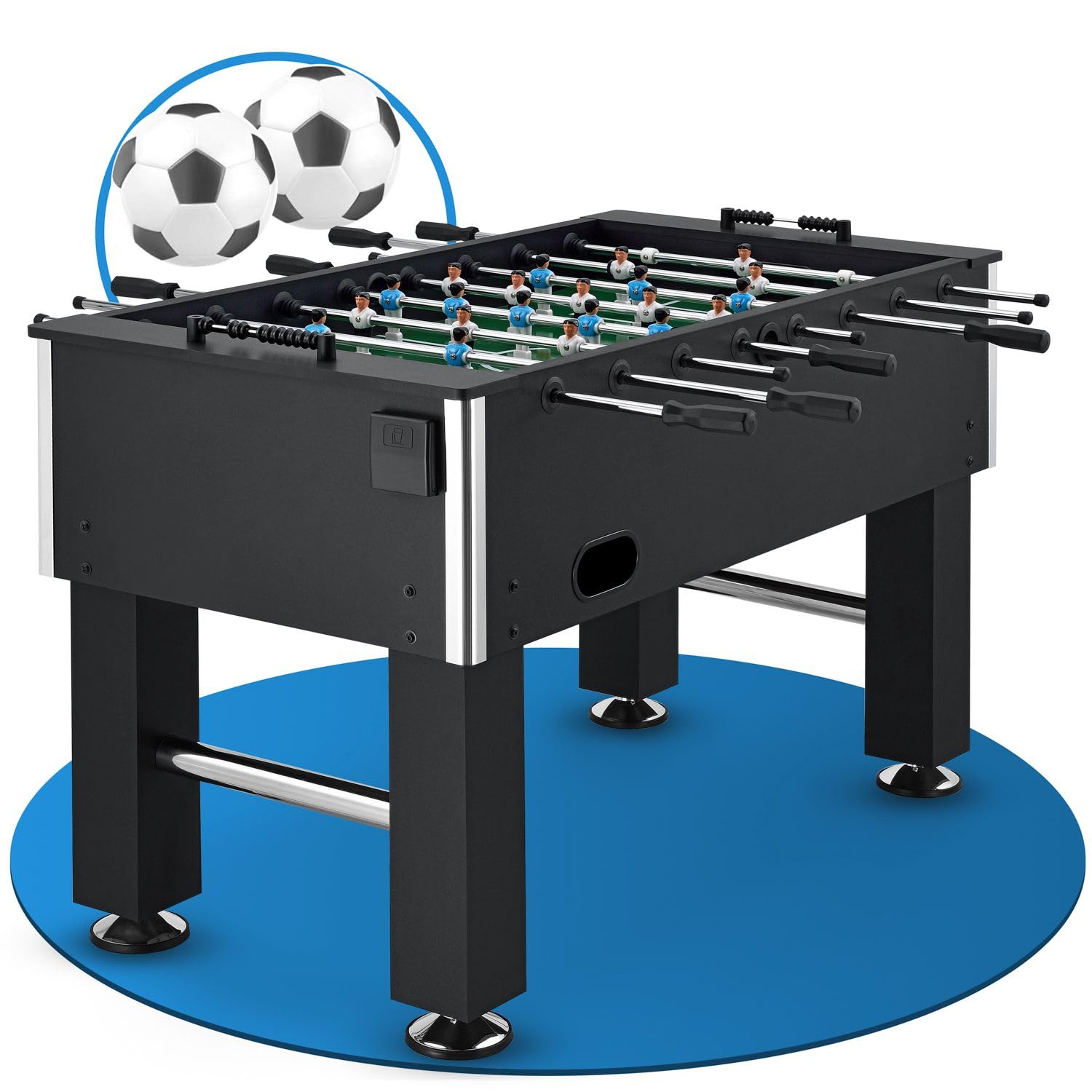 ArtSport Tischkicker Wuzzler Kickertisch inkl. 2 Bälle mit Getränkehalter