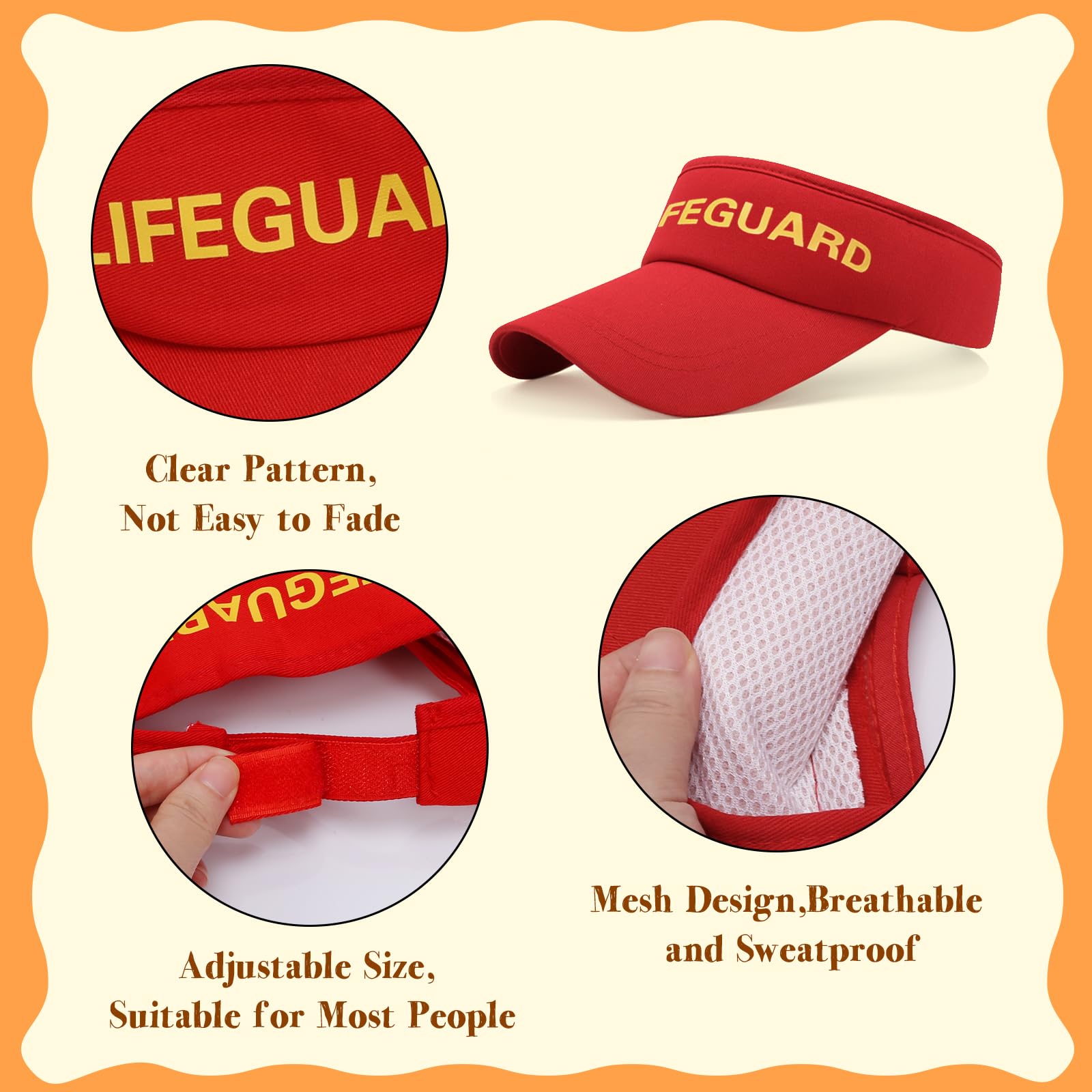 Glirop Rettungsschwimmer Kostüm Set - Inkl. T-Shirt, Hut, Bauchtasche, Pfeife, Sonnenbrille