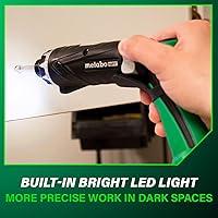 Vista 8 de Metabo HPT - Juego de destornillador inalámbrico de iones de litio de 3,6 V, destornillador de potencia compacto y liviano con 2 baterías de 1,5 Ah