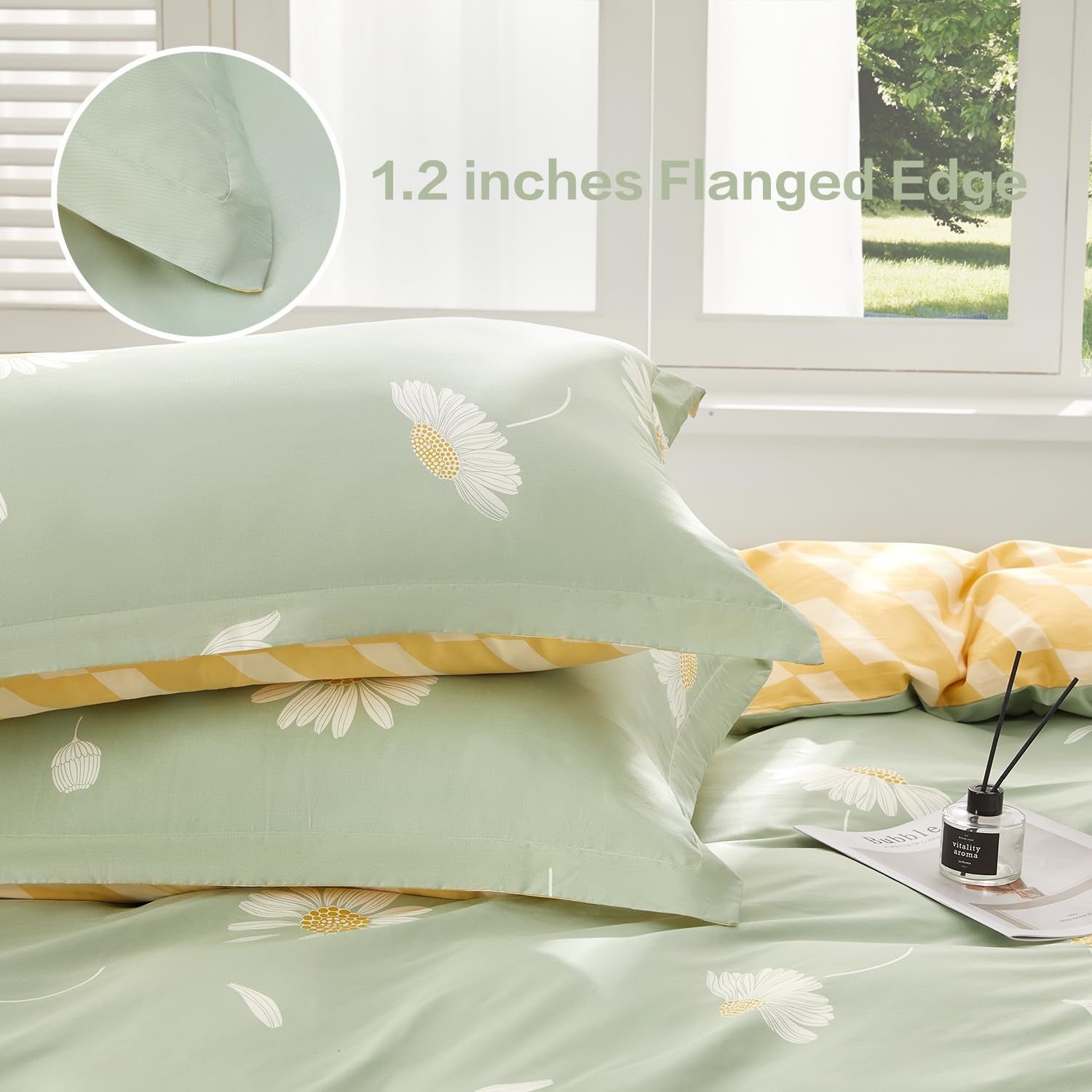 SAPHREAS Set copripiumino grigio neutro 100% cotone super king