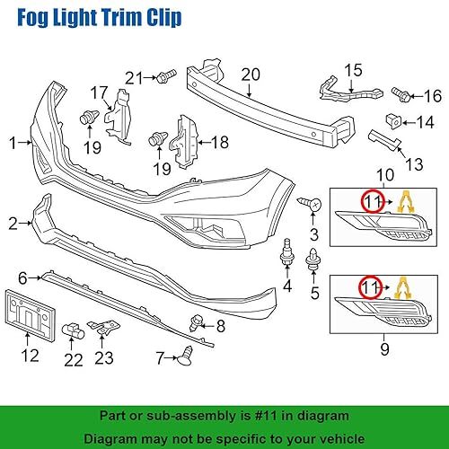 Miniatura 5 de OAUTOO 30 piezas de clip de montaje a presión de arco de rueda 90601-SMG-003 para Honda CR-V HR-V Passport Pilot Ridgeline Acura MDX 2012-On