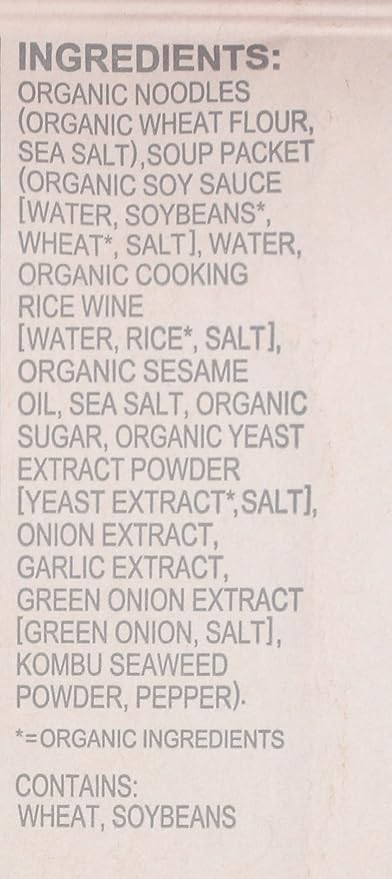 Ramen Orgánico Shoyu Vegano Muso 3.8 oz Paquete de 10 miniatura 3