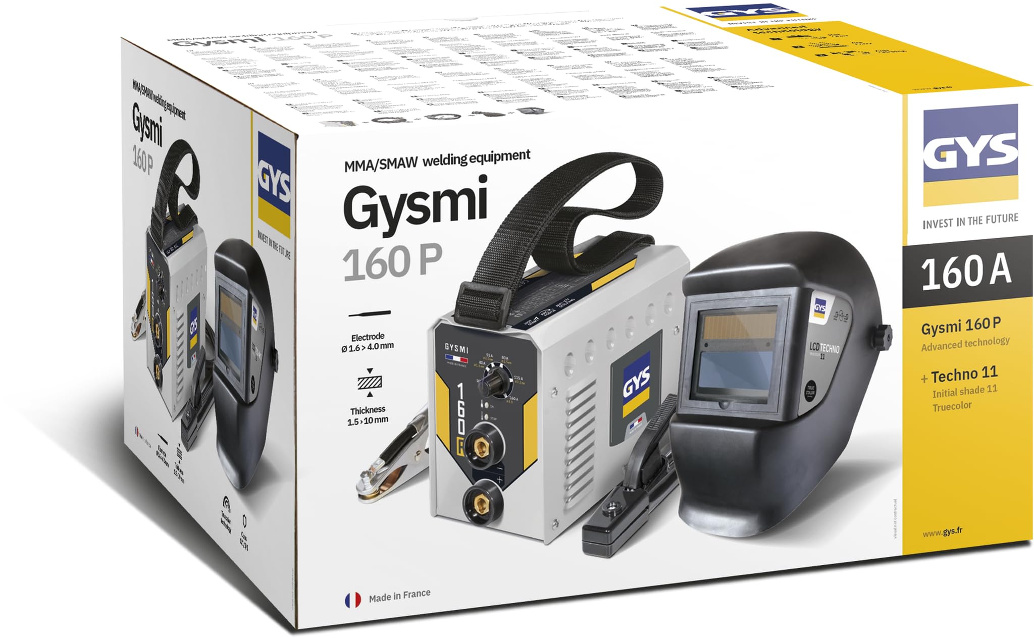 ABRV7 Abratools GYSMI 160P + LCD 11 zestaw inwertera spawalniczego