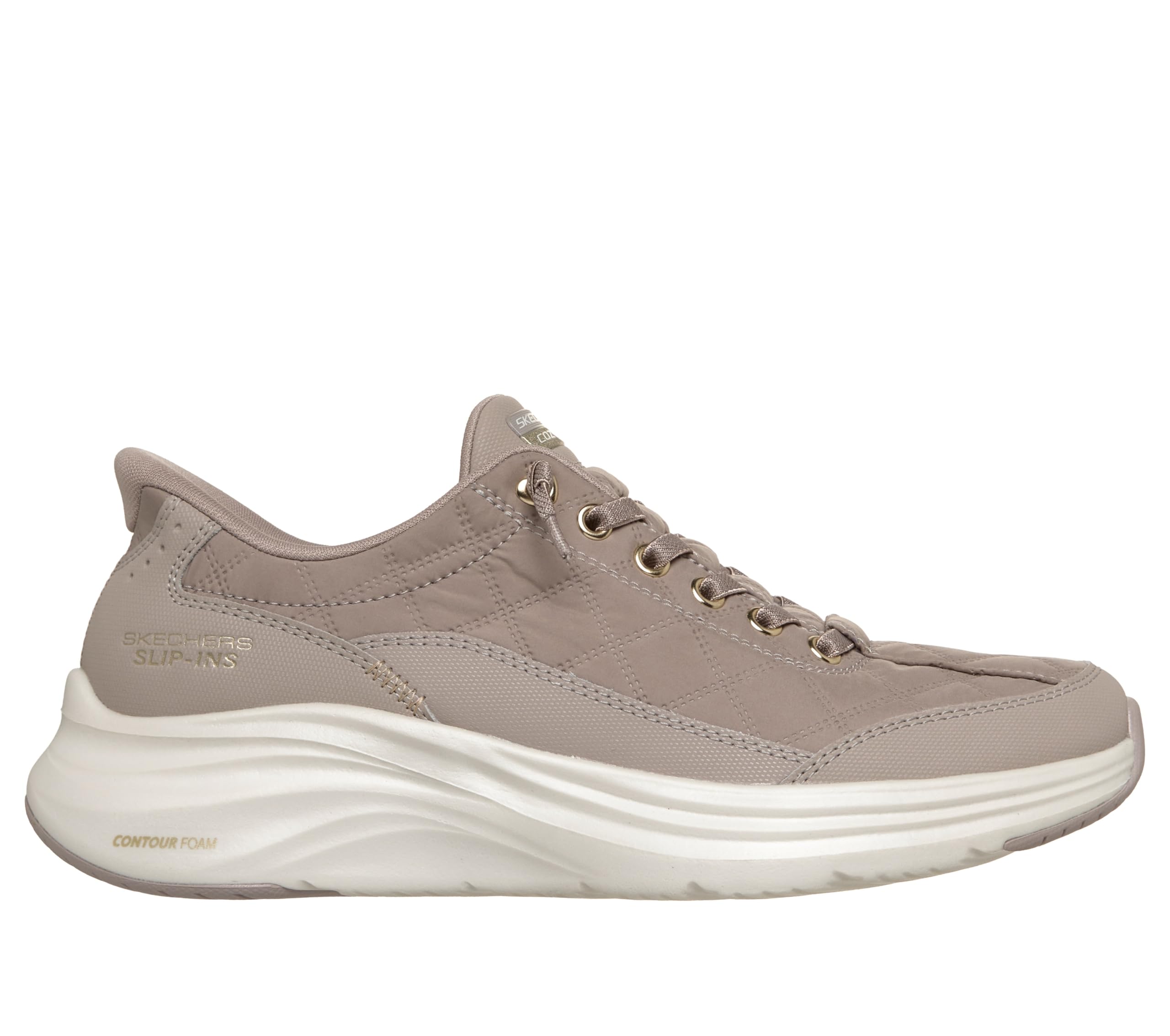 Skechers Damen Contour Foam Golden Hour Slip-InTurnschuhe, Tapue Mesh Duraleather Leather Trim, 36 EU – Ansicht 5