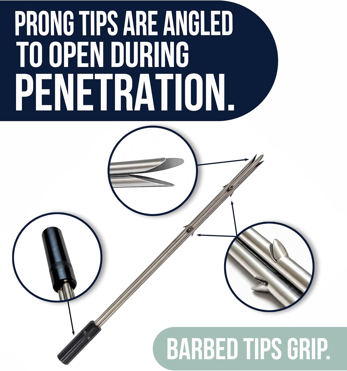 Elluk'ar Sportive Sea Pole Spear Kit 7ft Carbon Fiber Fishing Spear for Spearfishing Modular Hawaiian Sling Equipment with 3 Prong Tip Slip Tip Travel Bag - Image 5