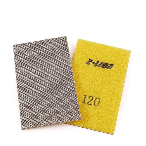 Miniatura 22 de Z-Lion Hojas de papel abrasivo de diamante de grano 60, papel de lija de diamante, parte trasera de nailon para moler piedra de vidrio de cerámica