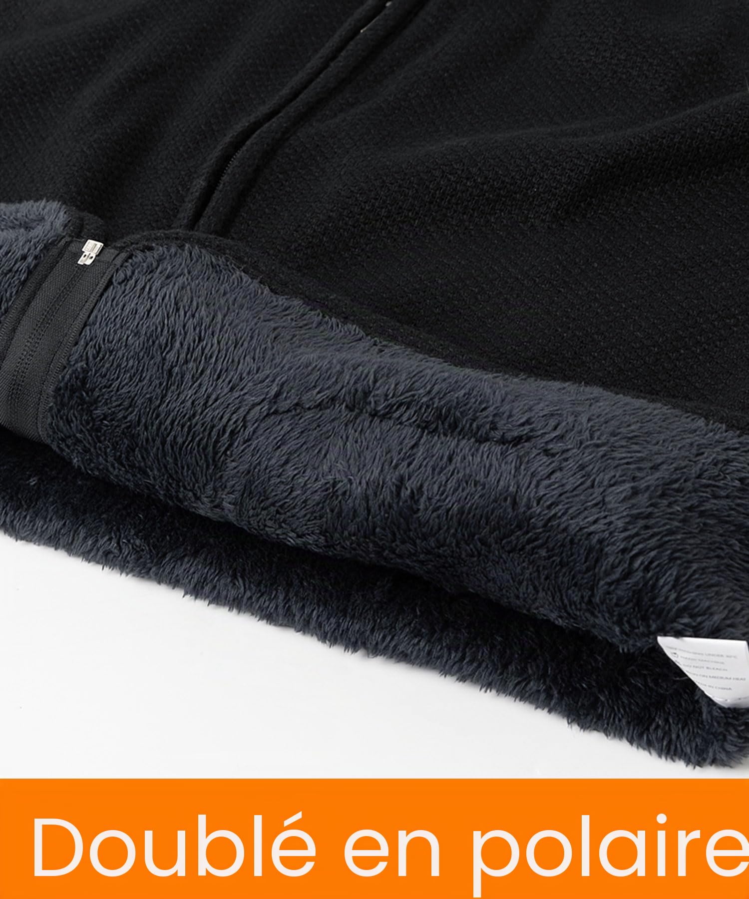 Hommes Pulls et Gilets Zippé Cardigan Veste sans Manche Chandail Doublure Polaire Gilet Chauffante Tricoté Maille Débardeurs Épais