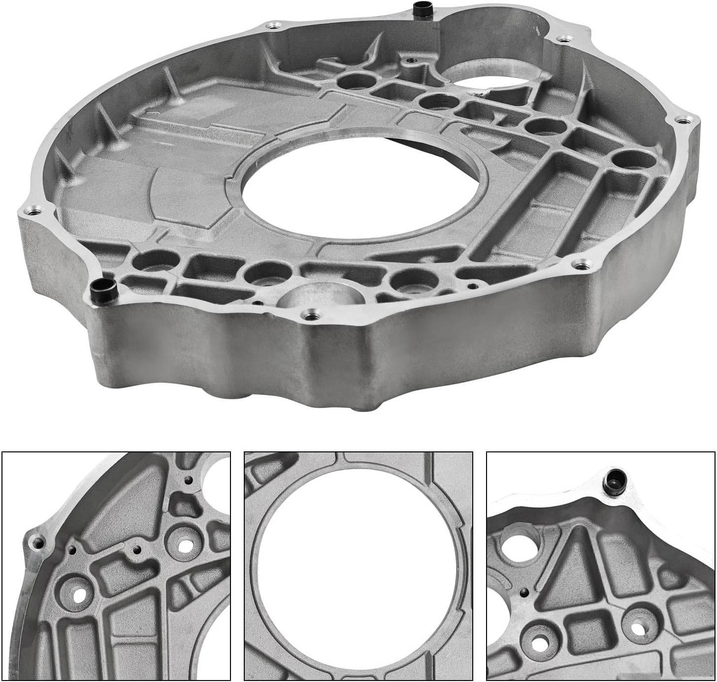 3923045 Transmission Adapter Plate Replacement for Dodge Ram 2500 3500 1994-2002 Fits for Cummins 5.9L Engine 47RH 47RE NV4500 NV5600 Transmission Adapter Flywheel Bell Housing with Stopper and Screws