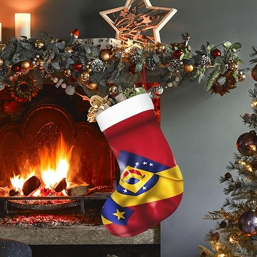 Miniatura 6 de MQGMZ Mqgmzflag of Venezuela - Medias de Navidad estampadas, medias de Navidad, decoración perfecta para árbol de Navidad para fiestas de Año Nuevo