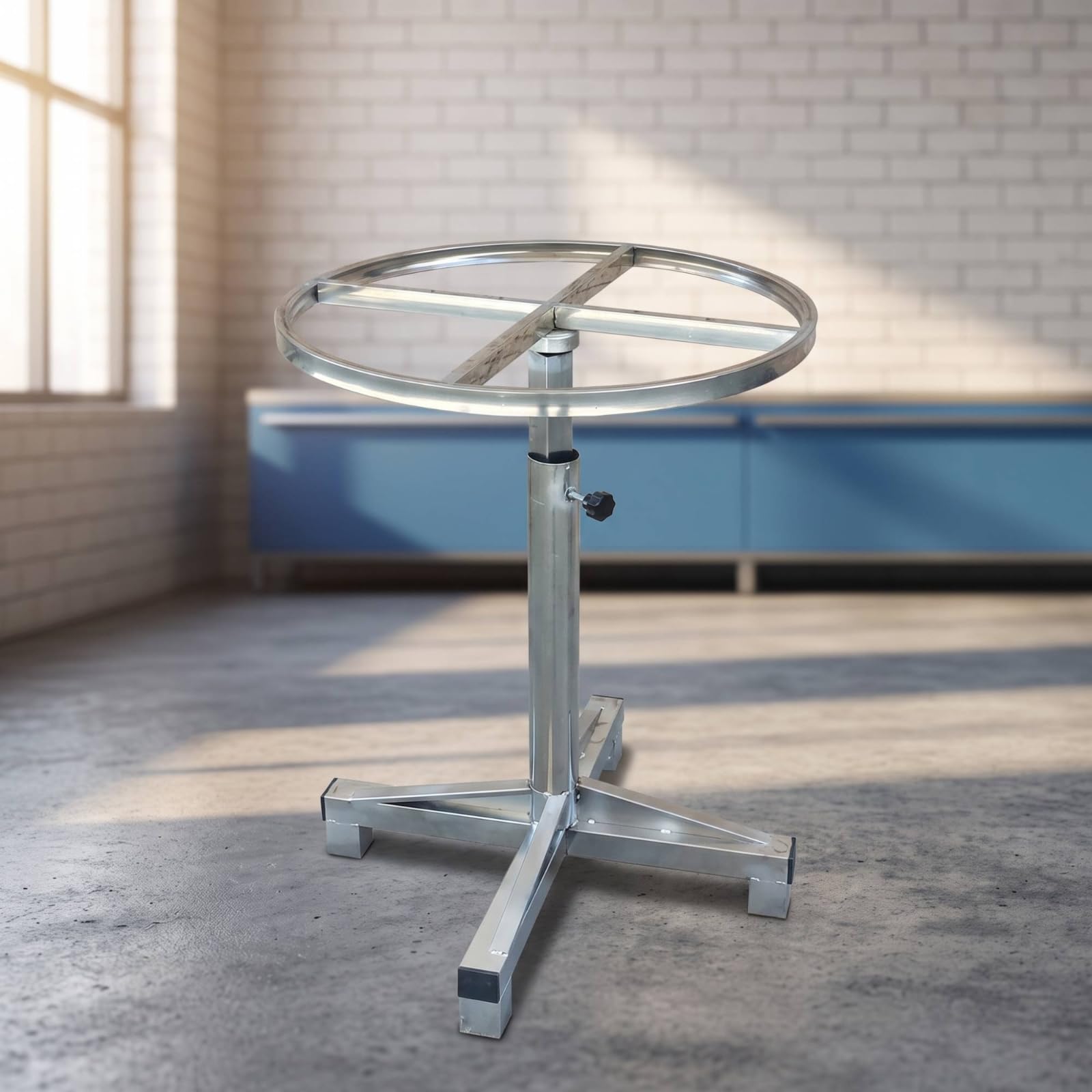 Rotierender Lackierständer Drehplattform Sprühständer Arbeitstisch Edelstahl Glatte Rotation für Zugriff für Karosserie Lackierkabine Werkstatt, Size to 13
