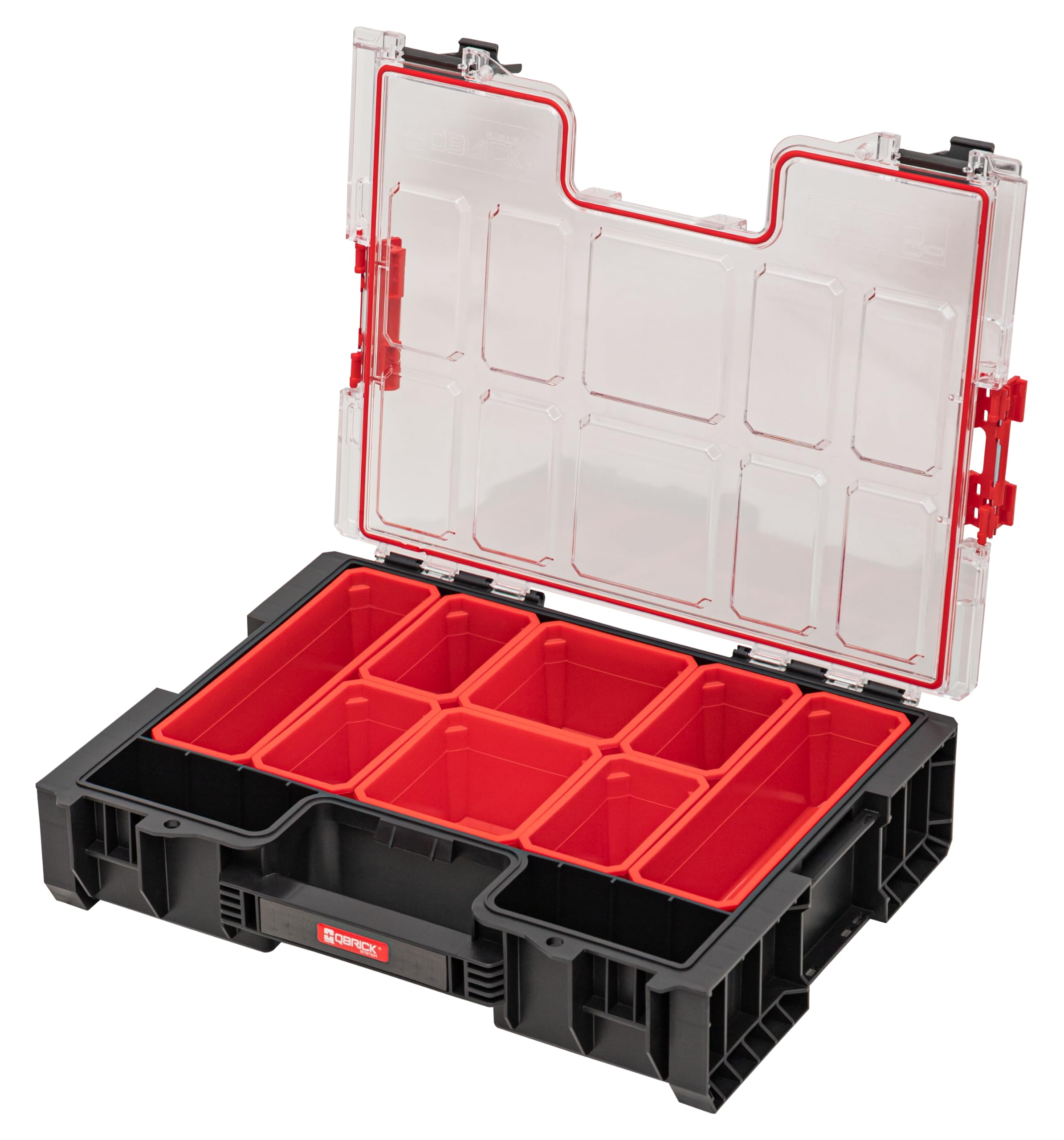 Qbrick System Maletín de Herramientas Vacío Organizador 450 x 358 x 110 mm Negro Rojo PRO Organizer 300