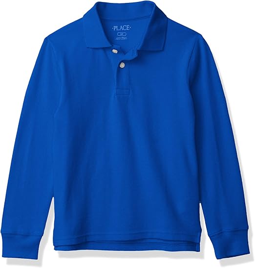 The Children'S Place Boys Long Sleeve Pique Polo