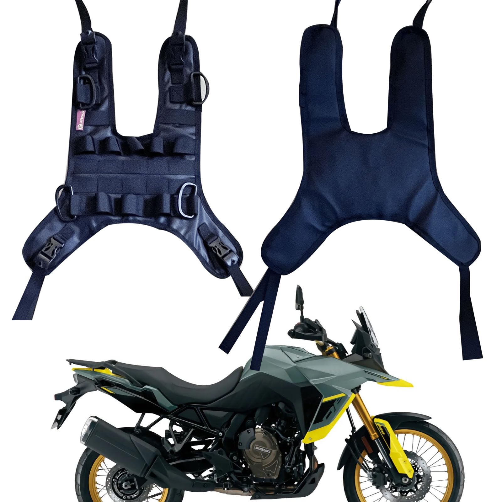 Base de Montage Universelle pour Sac de réservoir de Moto, Couvercle de réservoir pour Sac de réservoir de Carburant/Sac de Pare-Chocs/Sac de Barre de Choc (Tank Mount Waterproof)