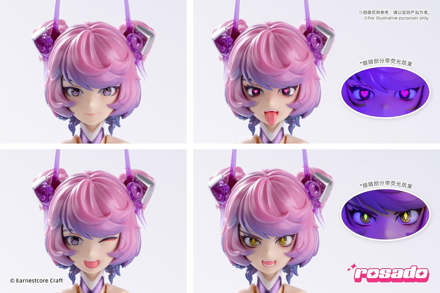 Funtasy Planet Machine Girl Series Finished Model 1/10 Scale Rosa Project No.2 Star Flower Black Iris, Action Figures Model Kits Completed Kit Articulated Figures for Adults