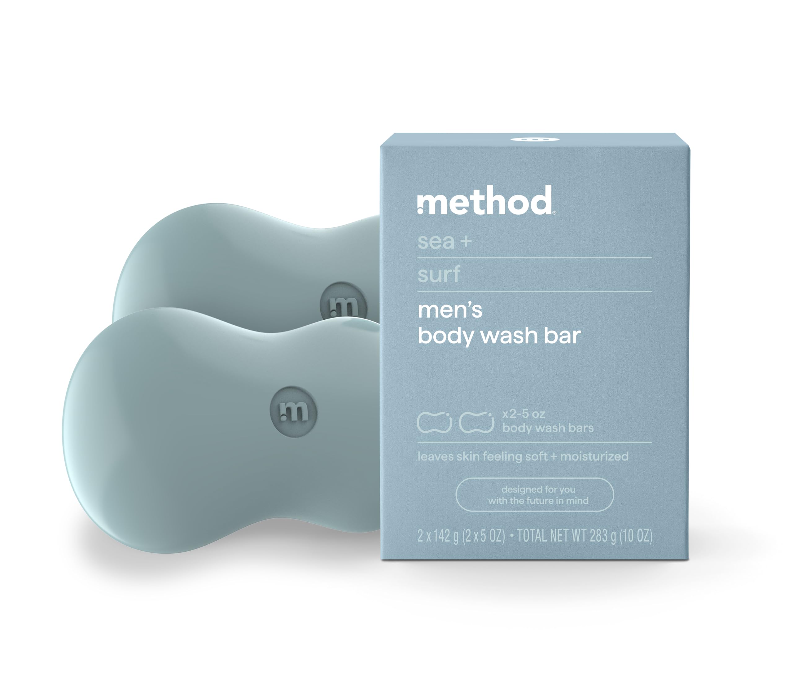 Amazon.com : Method Bar Soap, Sea + Surf, Plastic Free, 2 bars, 5oz ...