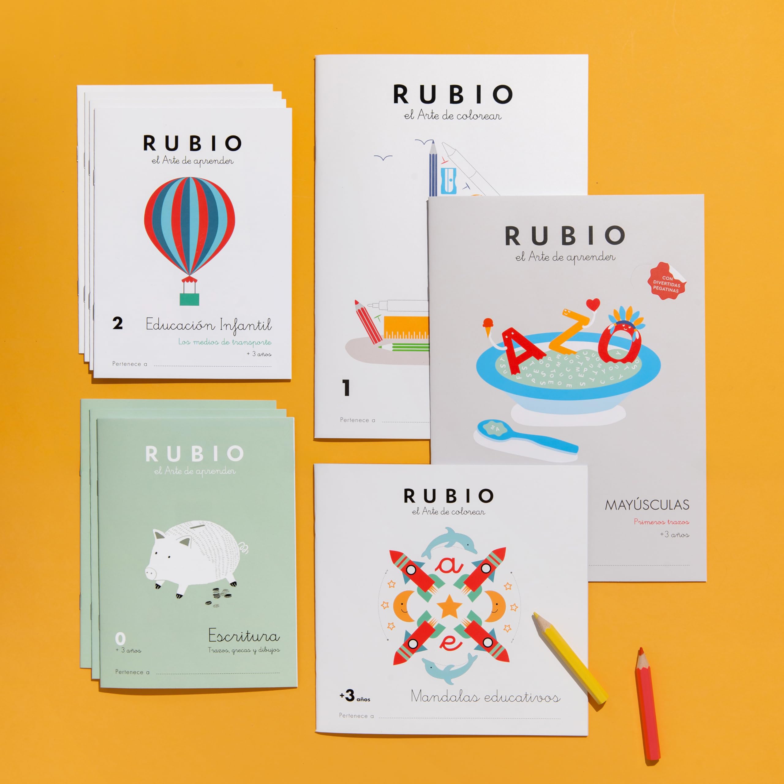 Pack Rubio Educación Infantil +3 años. Contiene 10 cuadernos. (PACKS ESCOLARES)
