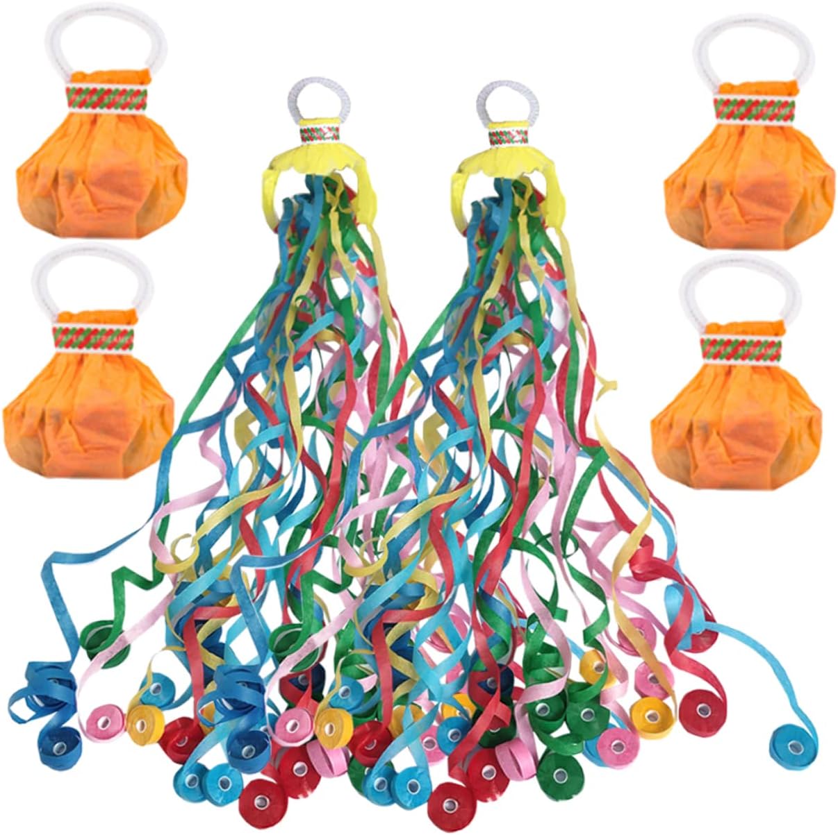 PRETYZOOM 6pcs Hand Throwing Ribbons Hand Throw Confetti