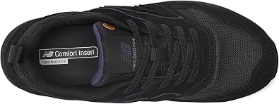 New Balance Elite Lite SD10 Composite Toe Womens Industrial Work Shoes, Black/Purple, Size 9, Wide, Lightweight Work Shoes for Women, Static Dissipative & Slip Resistant