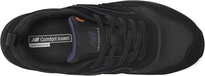 New Balance Elite Lite SD10 Composite Toe Womens Industrial Work Shoes, Black/Purple, Size 9, Wide, Lightweight Work Shoes for Women, Static Dissipative & Slip Resistant