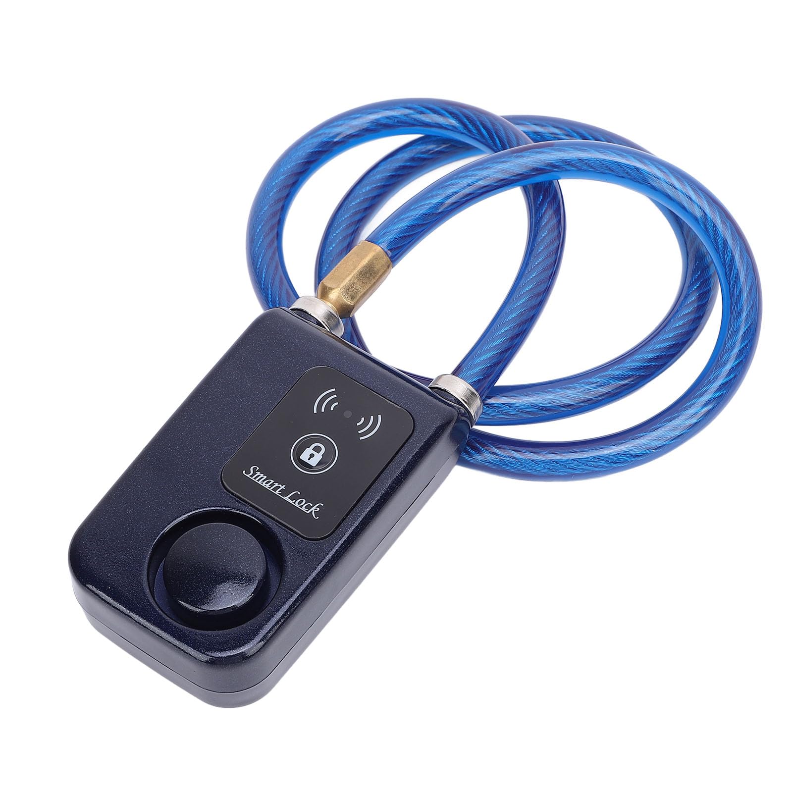 Generic Lucchetto per Moto Bluetooth Senza Chiave con Allarme Vibrazione Regolabile Antifurto per Appassionati di Guida Acciaio ABS Resistente All'acqua IP44 (BLUE)