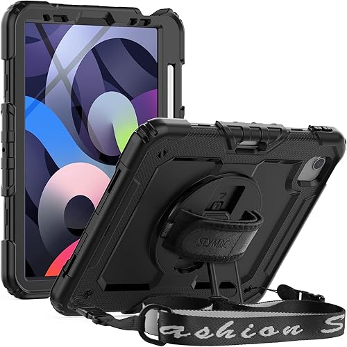 SEYMAC Funda para iPad Air de 54 generación, funda para iPad Air 10.9 2022 2020, protección completa, a prueba de golpes, con protector de pantalla