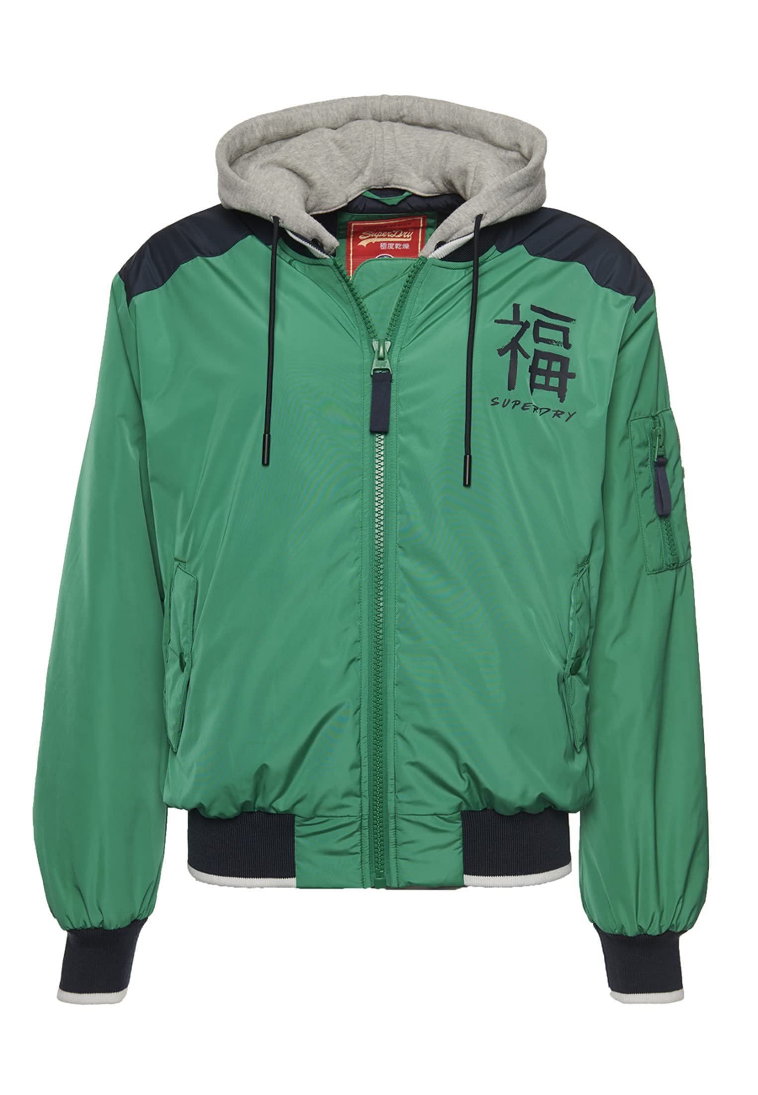 Superdry Green Cny Bomber Chaqueta Mujer Retro M