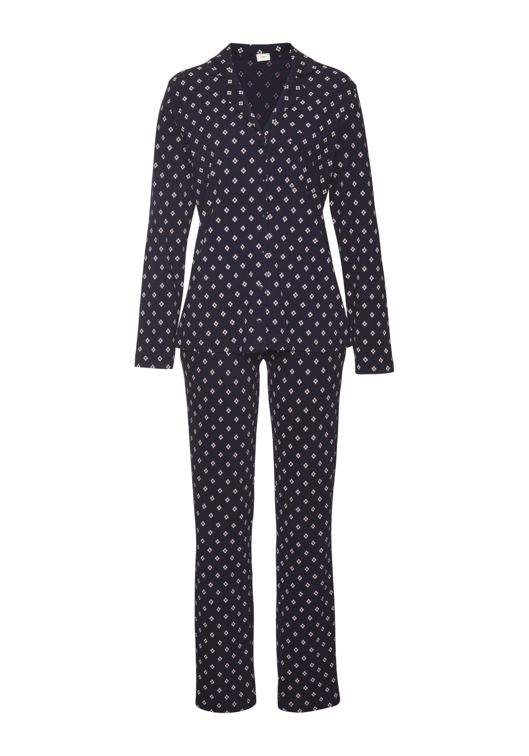 s.Oliver Pyjama Set 2-tlg im klassischen Stil