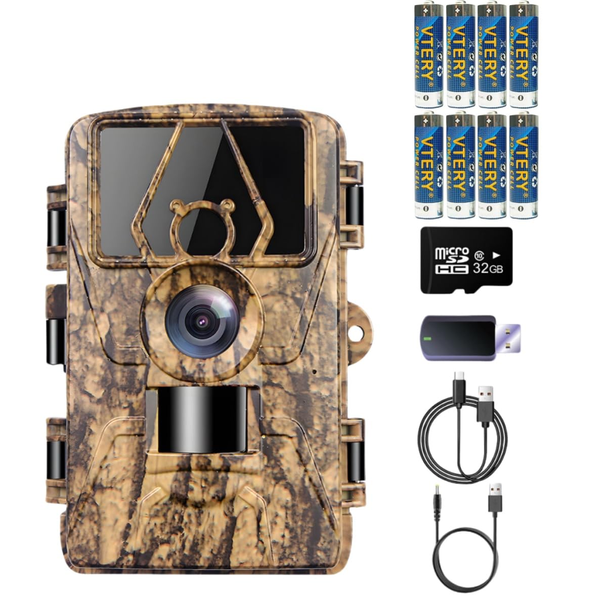Wildcamera met bewegingssensor, nachtzicht, testwinnaar 58 MP, 2,7 K, warmtebeeldcamera, jacht, 0,2 s, jachtcamera, 950 nm, Low Glow infrarood nachtzichtcamera, outdoor, wilde dieren