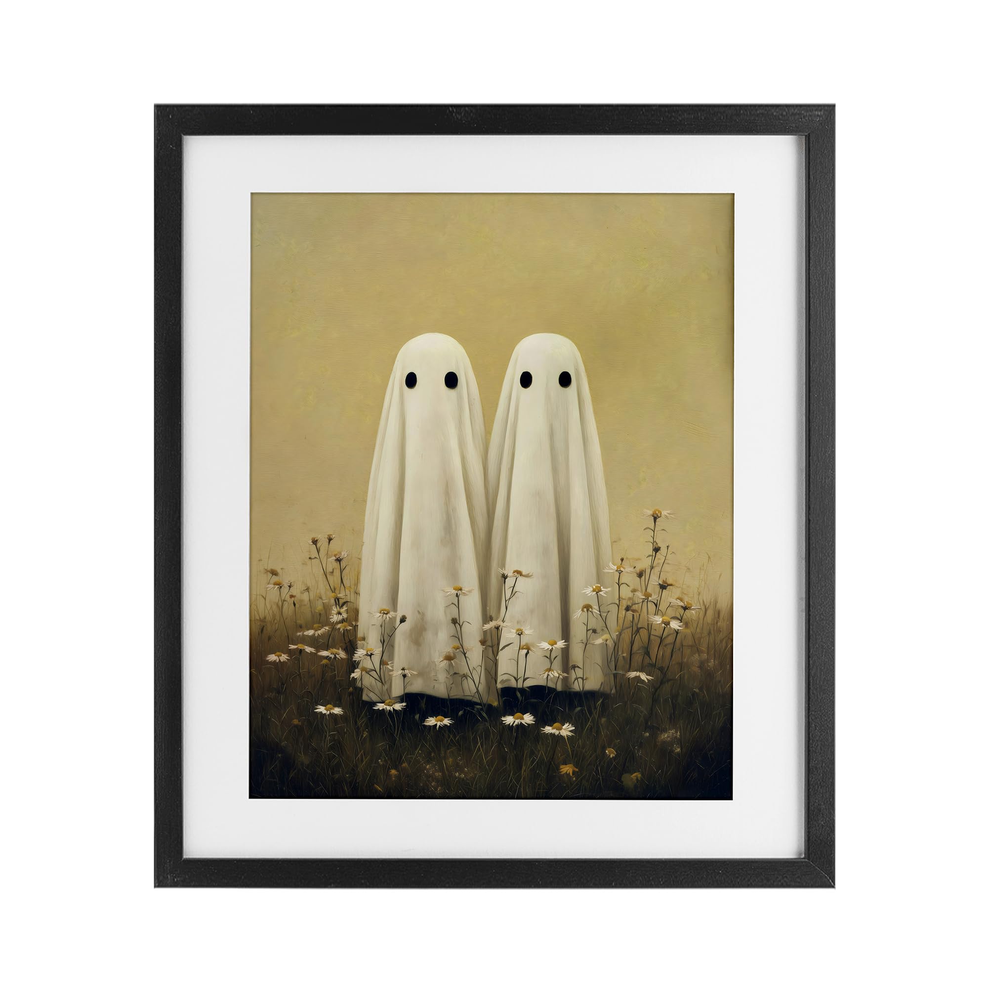 Impression encadrée Daisy Ghost Couple Arlington Prints, cadre verre