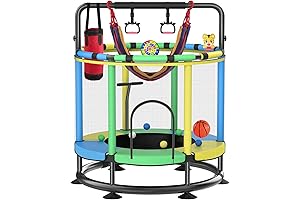 48 inch Kids Trampoline with Basketball Dart Board