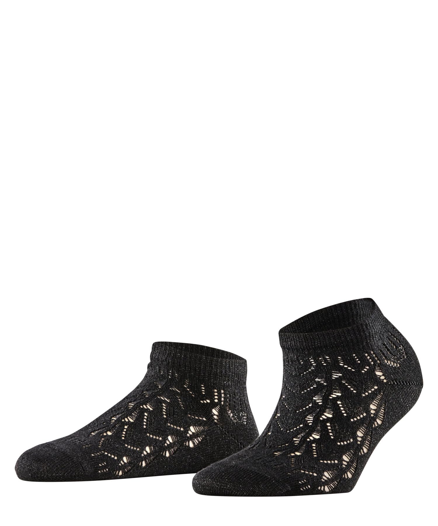 FALKE Women's Shiny W Sn Lyocell Low-Cut Plain 1 Pair Trainer Socks, Black 3000 Trina Blaze, 5.5-8