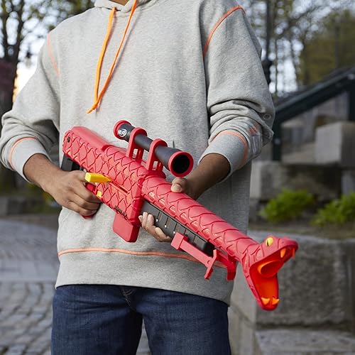 Miniatura 7 de Nerf Roblox Zombie Attack Viper Strike Sniper-Inspired Blaster con alcance, código para artículo virtual exclusivo, juguetes Roblox para niños y