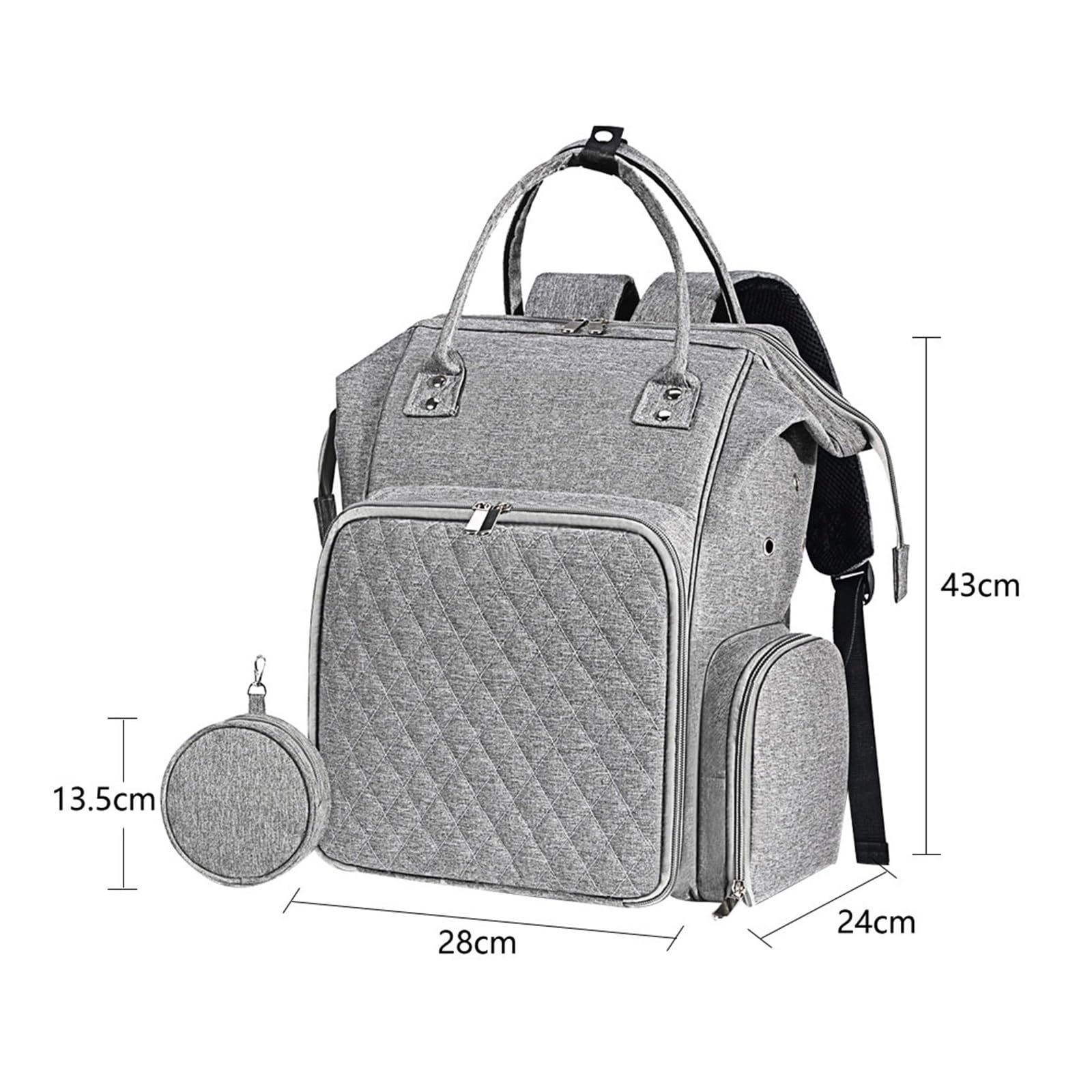 Handarbeitstasche Großer Häkel-Aufbewahrungsrucksack-Organizer, tragbare Stricktaschen und Tragetaschen, Organizer, Garn-Aufbewahrungsrucksack for Stricken als Geschenk(Gray Color)