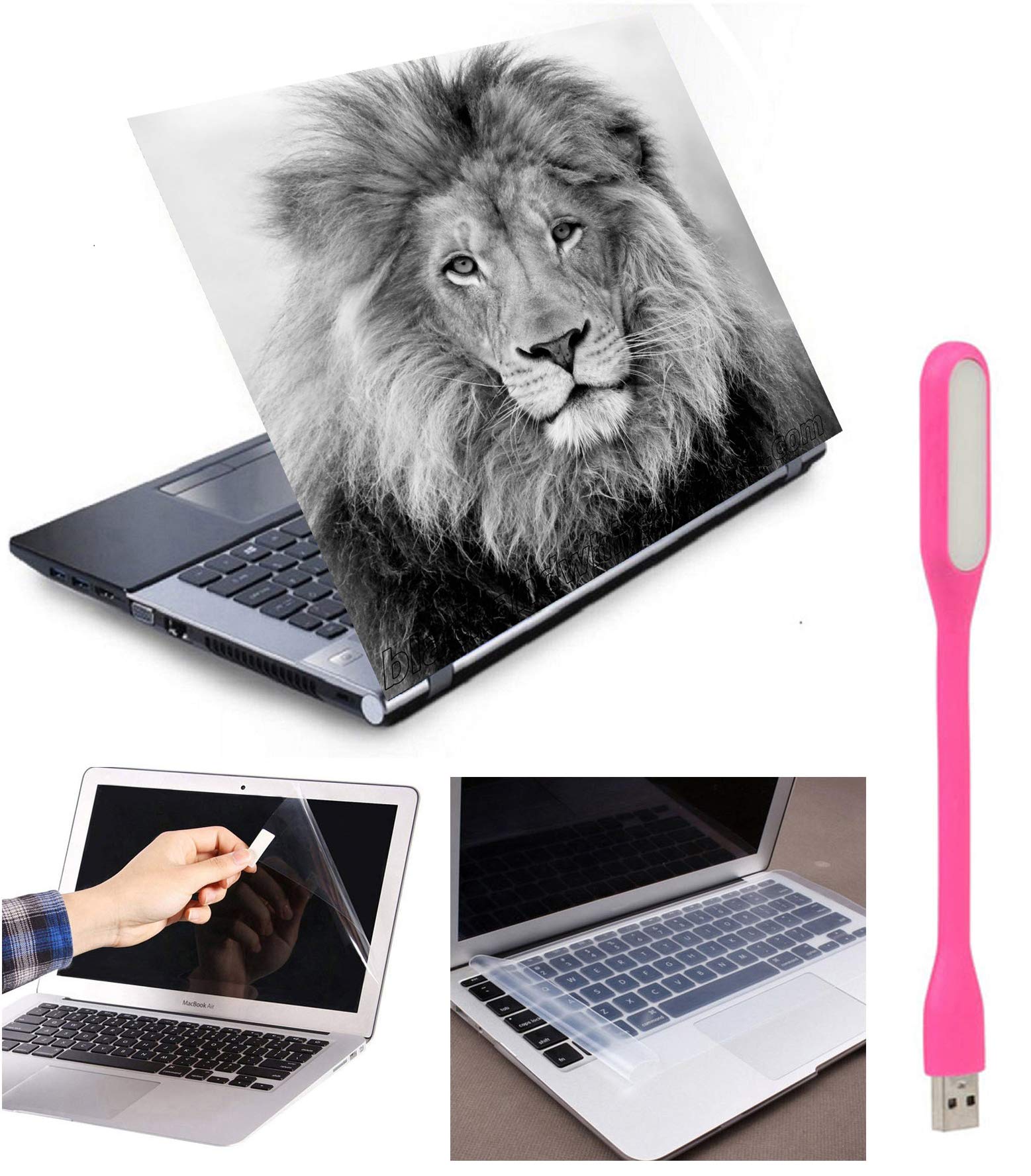 Ramiya 4 in 1 Accessories Combo Kit for 15.6-inch Laptops Decal | Screen Guard | Silicone Keyboard Protector | and USB LED Light All Models (Upto) Size : 15.6"x 10.1" (B0855ZVSF3) Amazon Price History, Amazon Price Tracker