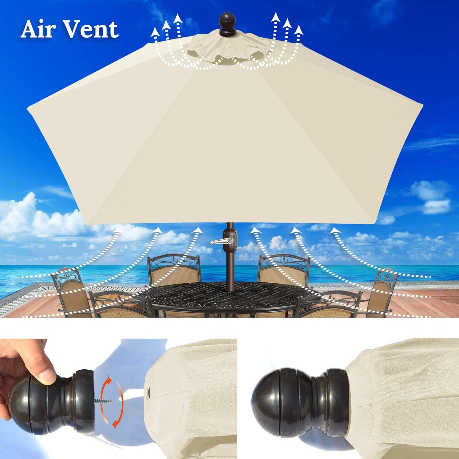 BenefitUSA 7.5' Patio Battery Lighted LED Umbrella Tilt Sunshade Garden Balcony Outdoor