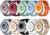 Paquete de 10 correas deportivas MoKo compatibles con Samsung Galaxy Watch 9/8 40mm/44mm | sin espacio, correas de silicona suaves e impermeables para Galaxy Watch 8 Classic 46mm, para mujer y hombre, multicolor, S/M 1
