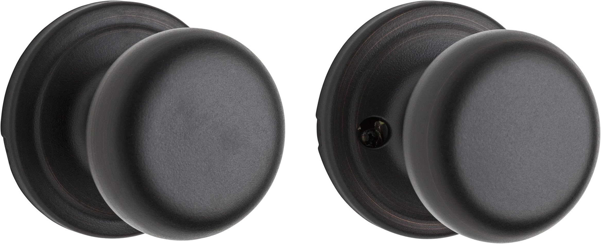 Kwikset Hancock Venetian Bronze Door Knob - Non-Locking -2