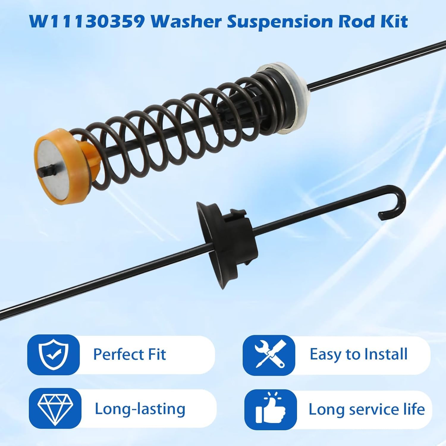 WTW7000DW1 WTW7000DW2 WTW7000DW3 WTW7000DW4 MVWB765FW3 MVWB765FW2 MVWB765FW4 MVWB765FW0 MVWB765FC1 Suspension Rod Kit Fit for Whirl-pool May-tag Washer