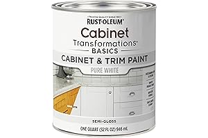 Rust-Oleum DIY Wood Cabinets Spray Paint, Pure White (32 Ounce)
