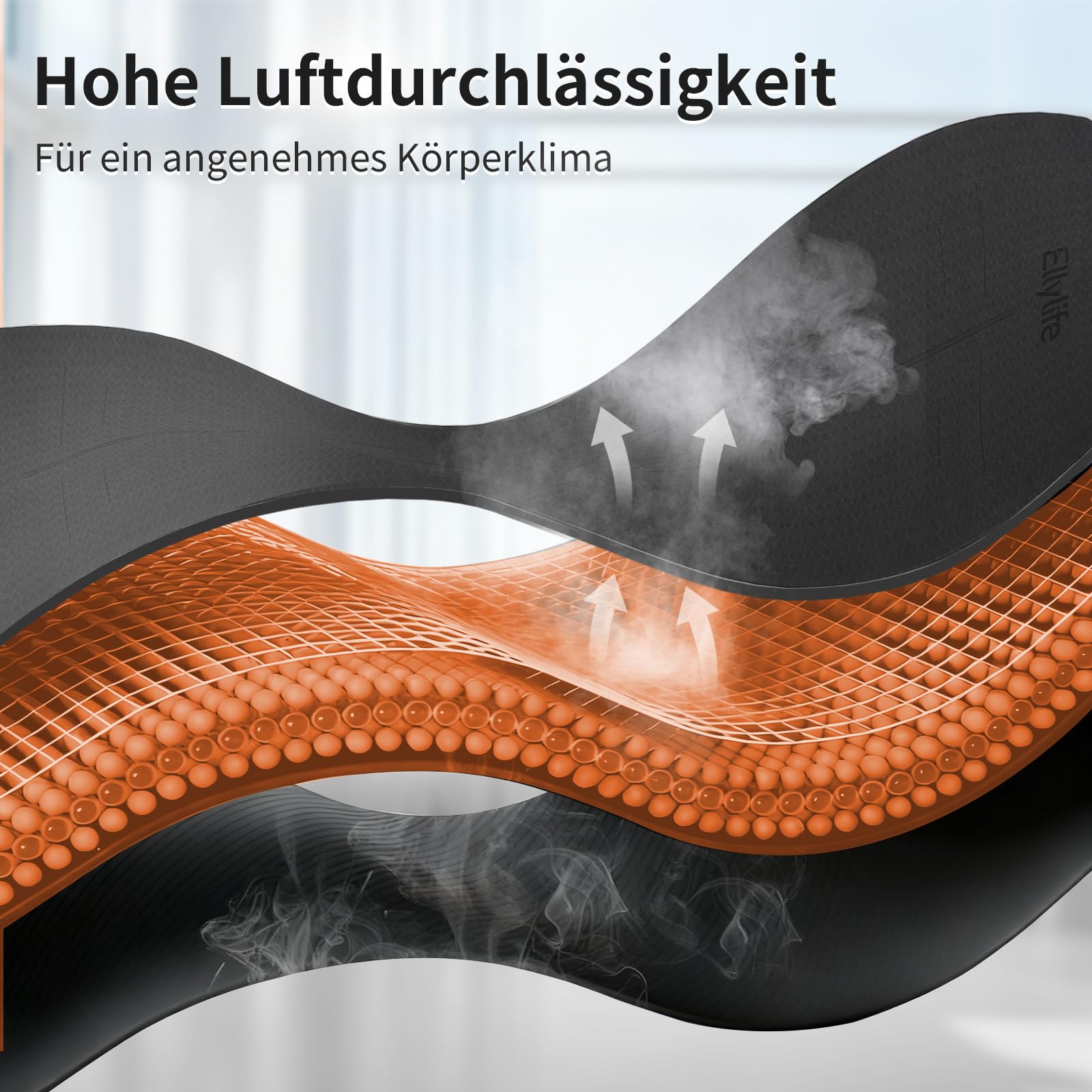 Yoga Matte Rutschfest Dick, Nachhaltige Naturkautschuk + Eco TPE oder PU, Ausrichtungslinien, Hautfreundliche, Starker Grip, Einzigartiges Design, mit Tragegurt, für Yoga, Pilates, Fitness