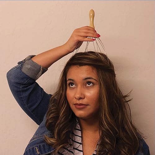 Miniatura 4 de Masajeador portátil de mano para el cuero cabelludo de 10 pulgadas, alivia el estrés, promueve la relajación profunda, peso ligero, portátil,