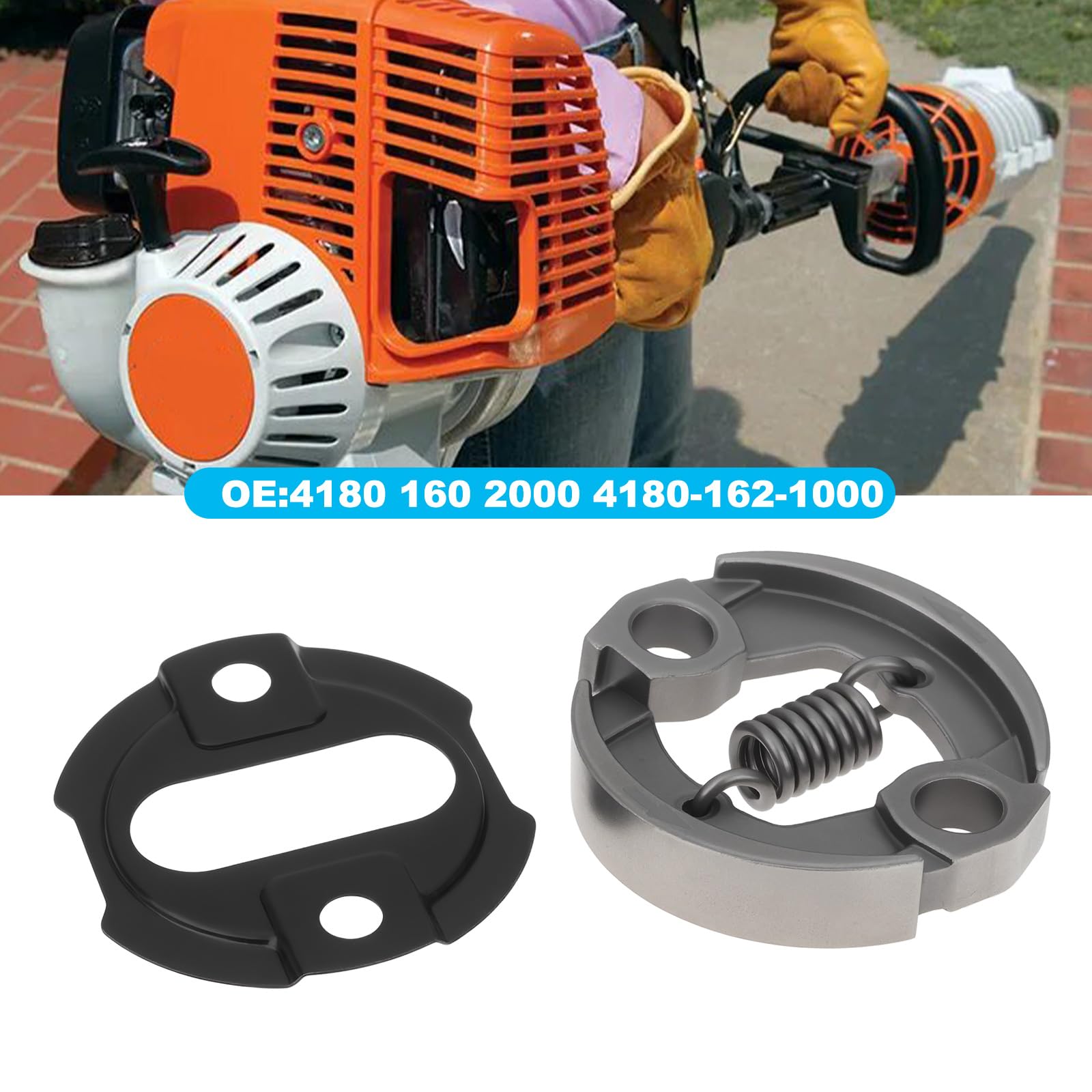 1 kit d'embrayage pour tondeuse à gazon 4180 160 2000 4180-162-1000 compatible avec Stihl KM90 KM90R FS130 FS130R HL90K HL95 FS110 KM100