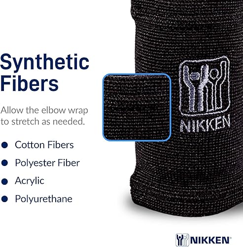 Miniatura 4 de Nikken KenkoTherm - Muñequera grande 1835 - Manga de compresión para mayor comodidad y apoyo, ideal para levantamiento de pesas, entrenamiento,
