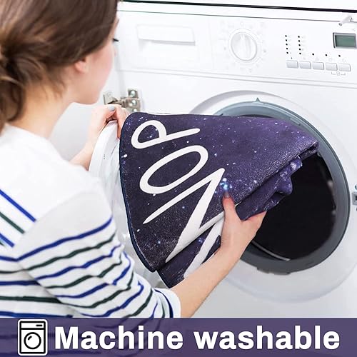 Miniatura 3 de LIVEBOX Space Play Room - Alfombra redonda para niños y niñas, alfombra lavable con alfabeto circular, alfombra para cuarto de bebé, alfombra